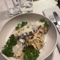 Spaghetti Carbonara  at Bistro Verde in Copenhagen