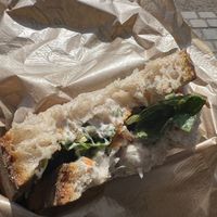 Salmon sandwich   at Bistro Verde in Copenhagen