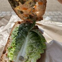 Salmon sandwich   at Bistro Verde in Copenhagen