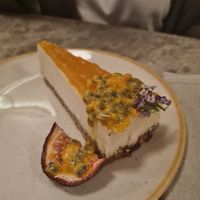 Passion fruit cheesecake at Bistro Verde in Copenhagen