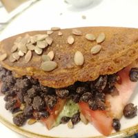 Savoury pancake at Bistro Verde in Copenhagen