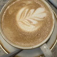 Flat white  at Bistro Verde in Copenhagen