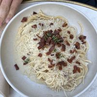 Spaghetti Carbonara  at Bistro Verde in Copenhagen