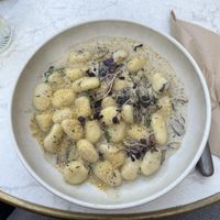 Gnocchi with Mushrooms and Spinachh  at Bistro Verde in Copenhagen