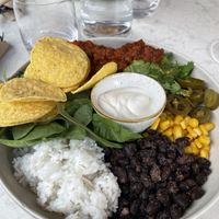 Mexican buddha bowl  at Bistro Verde in Copenhagen