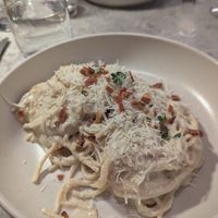 Carbonara at Bistro Verde in Copenhagen
