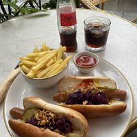 the hot dogs  at Bistro Verde in Copenhagen