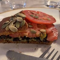 Delicious savory pancake   at Bistro Verde in Copenhagen