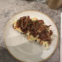 BBQ Mushroom Smørrebrød  at Bistro Verde in Copenhagen