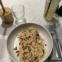 Spaghetti Carbonara  at Bistro Verde in Copenhagen