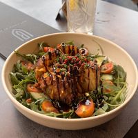 baked lentil  at Bistro Verde in Copenhagen