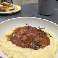 Mushroom bourguignon at Bistro Verde in Copenhagen