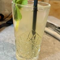 homemade lemonade  at Bistro Verde in Copenhagen