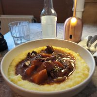 Mushroom bourgingon at Bistro Verde in Copenhagen