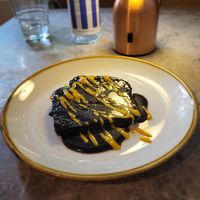 Chocolate cake at Bistro Verde in Copenhagen