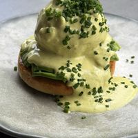 Tofu Benedict  at Bistro Verde in Copenhagen
