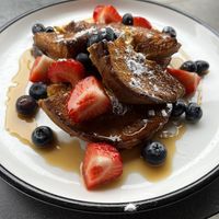 French toast yay  at Bistro Verde in Copenhagen
