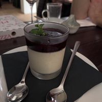 Panna cotta!  at CARINO Vegetarisches Restaurant & Weinbar in Hamburg