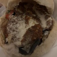 Palestinian falafel sandwich  at Falafel in Nottingham