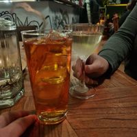 Rhubarb and Strawberry G&T at MIRZAM COCKTAIL BAR in Gdansk