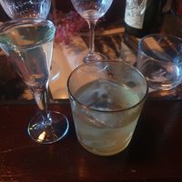 Burlesque milk punch: Vanilla Vodka, Passion Fruit + Sparkling at MIRZAM COCKTAIL BAR in Gdansk