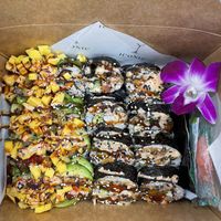 Tropical Roll & Rock N Roll  at The Vegan Sushi Spot in Houston