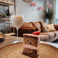 Strawberry Banana Cake at Clementine Bakery in Brooklyn