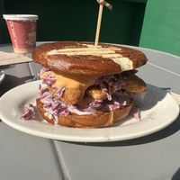 Crispy Chick’n Sandwichh  at Clementine Bakery in Brooklyn