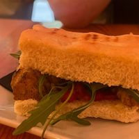 vegan artichoke focacciaa  at Entre Hores in Barcelona