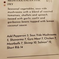 Menu at Waverly Stone Gastropub in Holland