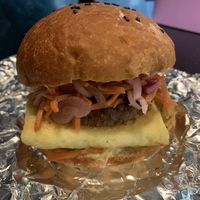 The vegan banh mi with beyond sausage   at Doughbot Donuts in Sacramento