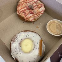 Strawberry and lemon   at Doughbot Donuts in Sacramento