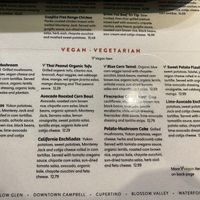 Menu at Aqui - Willow Glen in San Jose