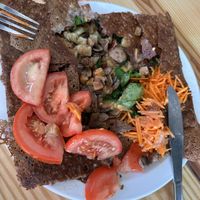 Inside the one vegan crepe 7.14.22  at Crêperie du Marché in Montreal