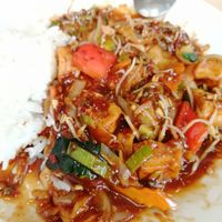 Tofu kung pao at Trang Imbiss in Teplice