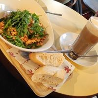 Veganer Pastasalat, Veganer Moccachino, Veganer Karamell Kaffee at Woyton in Oldenburg