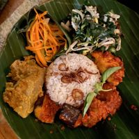 Nasi Campur  at Honeymoon Kitchen in Ubud