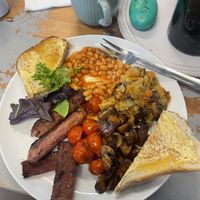 Vegan breakfastt  at The Pack Horse Cafe in Bridport