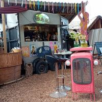 Tiny bar and kitchen! at The Pack Horse Cafe in Bridport