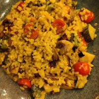 Risotto safran at Esscobar - by Tom in Buetgenbach