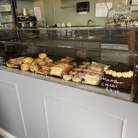 Such an excellent range of vegan cakes and some are gluten free too!  at The New Denver in Cullen