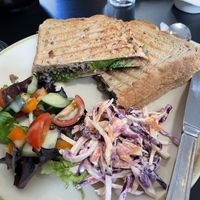 Vegan haggis toastie   at The New Denver in Cullen