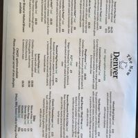 Fresh menu   at The New Denver in Cullen