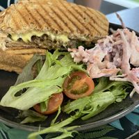 Haggis melt toastie  at The New Denver in Cullen
