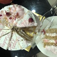 vegan,baby & diabetes friendly red forest birthday cake (3 inch height, 5inch diameter) $60 at Delcie's Desserts and Cakes in Central Singapore