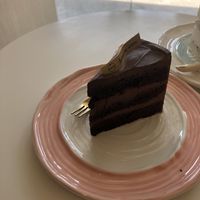 Vegan chocolate cake!  at Delcie's Desserts and Cakes in Central Singapore