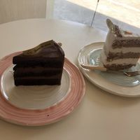 Chocolate and carrot cakes  at Delcie's Desserts and Cakes in Central Singapore