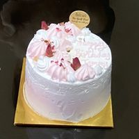 vegan,baby & diabetes friendly red forest birthday cake (3 inch height, 5inch diameter) $60 at Delcie's Desserts and Cakes in Central Singapore