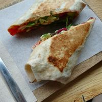 Vegan wrap at Funk You Natural Food in Berlin