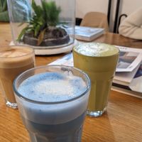 Blue milk / Matcha & Latte at Funk You Natural Food in Berlin